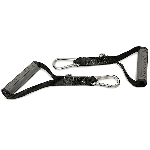 GoFit Power Handles – Resistance Band Handles, Pull Up Handles for Strength Training - One Pair, black, OS, GF-STHC