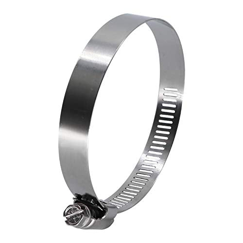 4 inch Hose Clamp Full Stainless Steel: 90mm - 114mm,10 Pack | 4 Hose Clamp Worm Gear SAE 64 Size, 1/2" Band Width Hose Clamps: smoothly install and precisely fit hose & pipe size - size: 4" Hose Clamp 90mm - 114mm (3.54" - 4.5")