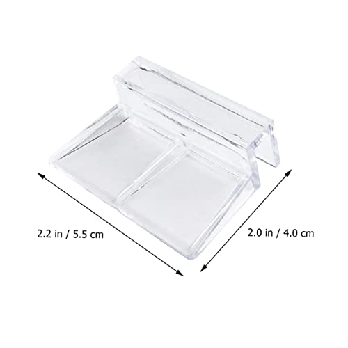 UKCOCO 10Pcs Fish Tank Cover Clips Brackets Transparent Aquarium Lid Holders for Glass Stable Support Racks for Easy Cleaning and Maintenance Durable Fish Tank