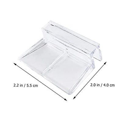 UKCOCO 10Pcs Fish Tank Cover Clips Brackets Transparent Aquarium Lid Holders for Glass Stable Support Racks for Easy Cleaning and Maintenance Durable Fish Tank