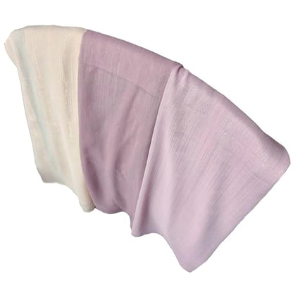 Women Hijab Chiffon Head Scarf Lightweight Shimmer Scarves Crepe Wedding Shawls and Wraps for Evening Dresses Shiny - color: Light-camel