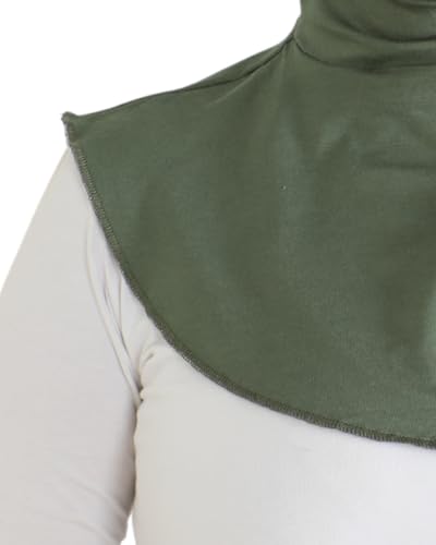 Prien Sport Hijab For Women, Muslim Head Scarf, Flexible Turban Girls, Chic Islamic Wear For Gym, Neck Collar Bonnet Viscose - color: Khaki