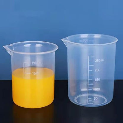 Graduated Cylinder Reusable Lightweight Measuring Cup for Kitchen Laboratory Test Plastic Portable Stackable(50ml)