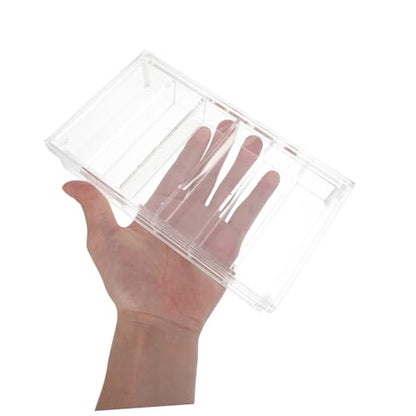 NUOBESTY Acrylic Incubator Box with Lid 6-Compartment Fish Egg Breeding Chamber Aquarium Breeder Box for Laboratory Research and Specimen Observation