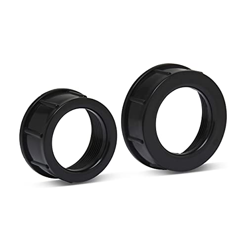 Pond Tubing Pump Fitting, 30 Configurations, Works with Most Pumps, Fish Safe, Black - size: 1 Pack
