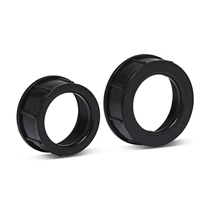 Pond Tubing Pump Fitting, 30 Configurations, Works with Most Pumps, Fish Safe, Black - size: 1 Pack