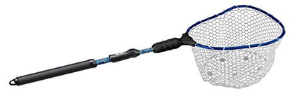 EGO S2 Kryptek Slider Fishing Net, Adjustable, Interchangeable Heads - size: Kryptek 18" to 36" Handle, 22” x 23” Hoop, style: Lightweight Non-tangle Clear Rubber Mesh
