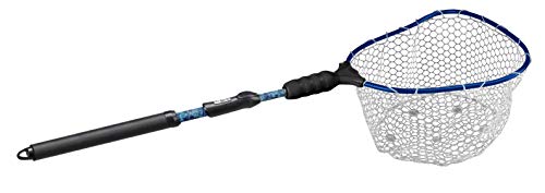 EGO S2 Kryptek Slider Fishing Net, Adjustable, Interchangeable Heads - size: Kryptek 18" to 36" Handle, 22” x 23” Hoop, style: Lightweight Non-tangle Clear Rubber Mesh