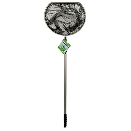 TetraPond Telescoping Pond Net, 14" Ring | Extends To 5', Flattened Top Edge, 16" Deep Net, Safe Fish Retrieval - size: 1 ct