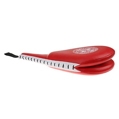 Taekwondo Pad Karate Kicking Pad Double Sided Kicking Target PU Material for Speed Strength Accuracy Suitable for Family Training Fitness - color: Red
