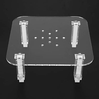 Marine Tank Protein Skimmer Stand, Acrylic Adjustable Height, Protein Skimmer Lifter Elevating Rack, Heightening Pad Accessory, Acrylic Construction, Fits Multiple Sizes, Reduces Resonance Noise, Desi - size: S