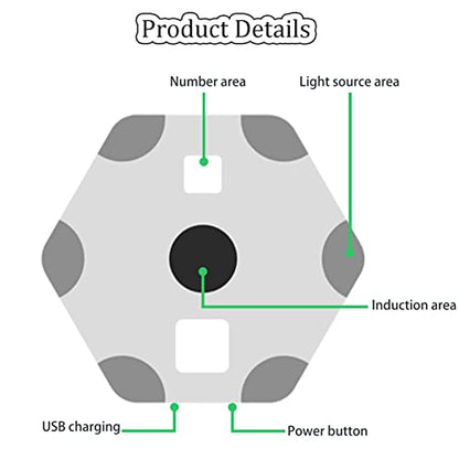Flash Reflex Pods,Reaction Training LED Light Pods,Improve Fitness,Reaction Time,Speed and Agility for Gyms,Coaches,Sports Facilities