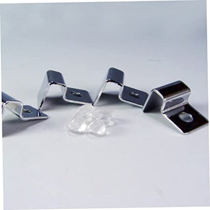 BESPORTBLE 8pcs Stainless Steel Aquarium Cover Support Holders for Glass Durable Fish Tank Clips for Easy Cleaning and Water Changes Compatible Open Tanks and Pet Boxes