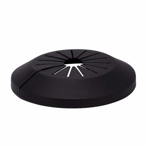 MAGO FAMILY MAGIC Flange Pipe Cover Decoration, 0.59"-1.57" Escutcheon Plate Water Pipe Drain Line Cover, PP Plastic Plumbing Cover Plates, Black Pipe Covers for Bathroom Wall, 1 Piece (15-40mm) - color: 1 Piece, size: 0.59"-1.57"