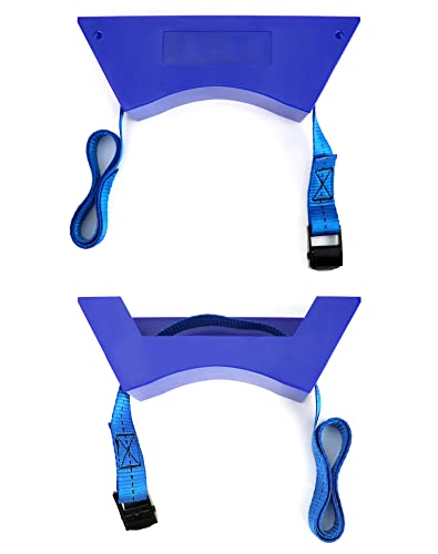QWORK Cylinder Wall Mount Bracket, 4 Pack 4''-12'' Cylinder Bracket Tank Bracket with Screw for 1 Cylinder (Small),Blue