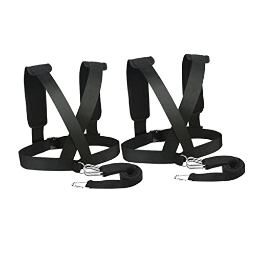 Balacoo 2pcs Sled Harness Weight-Bearing Shoulder Straps Resistance Training Belt for Strength and Speed Training Fitness Equipment for Athletes