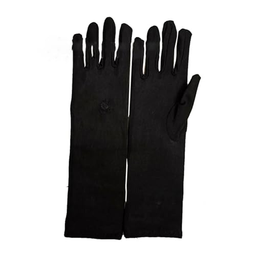 Muslims Arab Black Gloves for Women Sunproof Arm Covers Embroidery Long Arm Sleeves Full Finger Arabian Hijab Hand Gloves Long