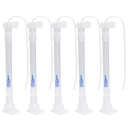 Marsrut 5pcs Under Gravel Filter Aquarium Uplift Tube, Undergravel Bottom Filters for Fish Tanks Water Cleaner Small Board Air Clean System Freshwater Saltwater, Clear Tubing Accessory Kit