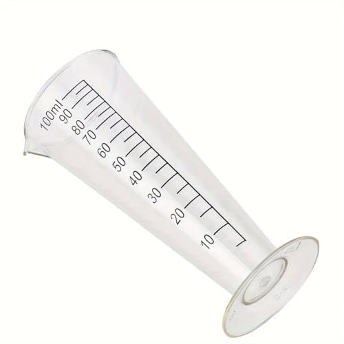 100ml Metric Plastic Conical Measuring Cup, with Pouring for Measuring Flour, Sugar, Vinegar, Sauce, or Other Liquid
