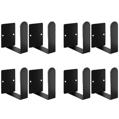 Pot Lid Holder Stainless Steel Wall Mounted 3M Self Adhesive, Also for Bathroom Scale Holder & Cutting Board, Pan Cover Racks Freely Adjustable Length (Set of 4, Black) - color: Black