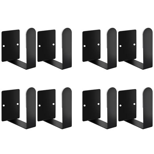 Pot Lid Holder Stainless Steel Wall Mounted 3M Self Adhesive, Also for Bathroom Scale Holder & Cutting Board, Pan Cover Racks Freely Adjustable Length (Set of 4, Black) - color: Black