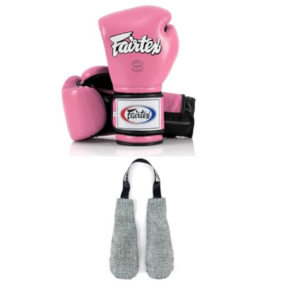 Fairtex BGV9 Boxing Gloves with Deodorizer Inserts | Mexican Style Glove for Hard Hitters + Odor & Moisture Absorber for Boxing, MMA, Muay Thai | Perfect Bundle for Clean & Durable Gear
