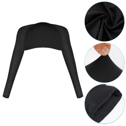 Yookat 4 Pieces Cooling Shawl Golf Cooling Shawl Arm Sleeve Sun Protection Golf Shrug for Women Men Outdoor Sports - color: Black