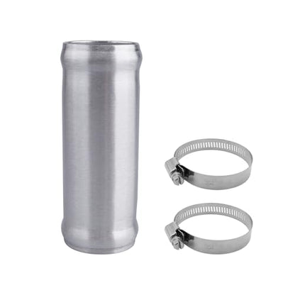 AC PERFORMANCE 1.5" (38mm) OD Aluminum Alloy Hose Joiner Silicone Pipe Connector Bead, 4" Length with 304 SS Clamps - size: 1.5" (38mm)