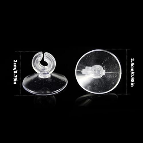 5Pack Corrosion-Proof Hose Fasteners for Fish Tubing and Wire Stability Hold Aquarium Suction Cups