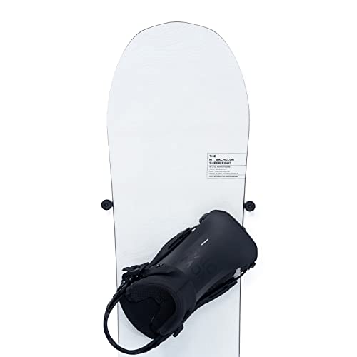 (4 PCS) Snowboard Wall Mount Storage – Edge-Safe Modern Snowboards Hanger | Floating Vertical Rack, Clip Hook Holder to Securely Store and Display Boards, Gear Organizer by Arkorus