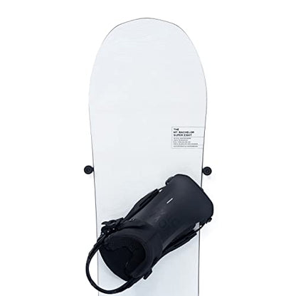 (4 PCS) Snowboard Wall Mount Storage – Edge-Safe Modern Snowboards Hanger | Floating Vertical Rack, Clip Hook Holder to Securely Store and Display Boards, Gear Organizer by Arkorus