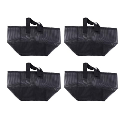 Fabater 4PCS Aquatic Plant Pots, Reusable PVC Pond Planting Bags with Sturdy Handles, Aquatic Plant Baskets, Grow Bags for Island Live Aquarium Flowers, Convenient to Storage (Square) - size: Square