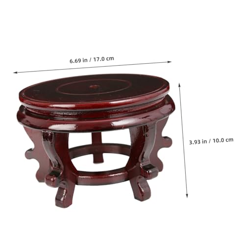 Toyvian Wooden Plant Pot Riser High Density Board Sturdy Display Stand for Indoor Flowerpots Vase Fish Tank Base with Stable Support Wood Plant Stand for Various Shapes