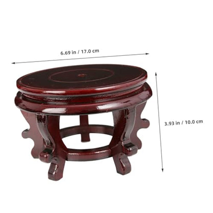 Toyvian Wooden Plant Pot Riser High Density Board Sturdy Display Stand for Indoor Flowerpots Vase Fish Tank Base with Stable Support Wood Plant Stand for Various Shapes