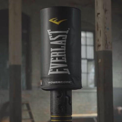 Everlast Powercore Free Standing Indoor Rounded Heavy Duty Fitness Training Punching Bag for Home Gym Strength Boxing Workout Exercise, Silver