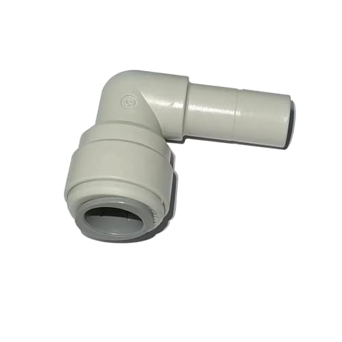 Elbow 3/8" Stem adapter to 1/2 O.D. Tube Quick Connector Fitting, push to connect for RO water filter system, 5pcs. - style: 1/2 o.d. to 3/8 stem