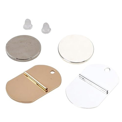 Harm Frees Clothing Magnet Buckle Hijab Shawl Pin Brooch Converter Badge Fastener Tool Fashion Accessories Thin Fabric Magnet - color: Gold