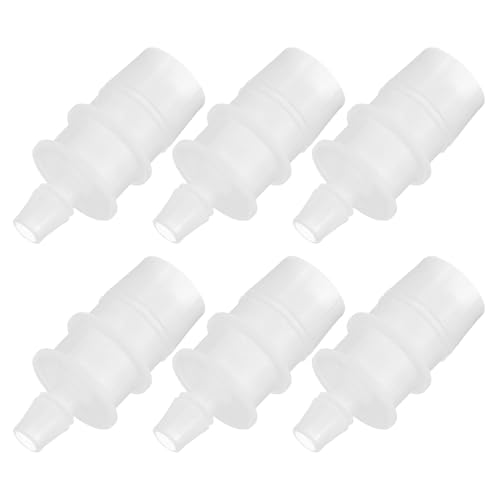 PATIKIL 1/3" to 3/4" 6 Pcs Plastic Hose Barb Fittings, Reducer Tube Fittings Pipe Adapter Union Splicer Joint Kit for Air Gas Water System Liquid Fuel Line Aquarium Tube Pump - size: 1/3"-3/4",(0.93"x2.05")