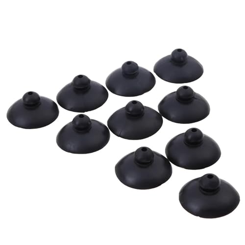 20pcs Black Soft Silicone Suction Cup Clip Sucker Holder Fish Aquarium Tank