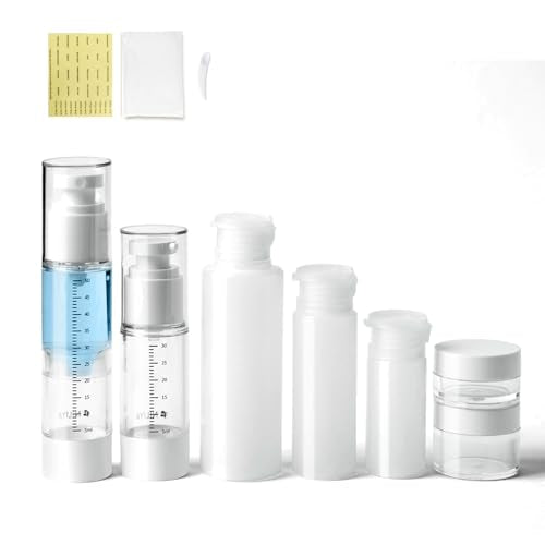 Travel Bottles Kits for Toiletries, TSA Approved Container 7 Pcs