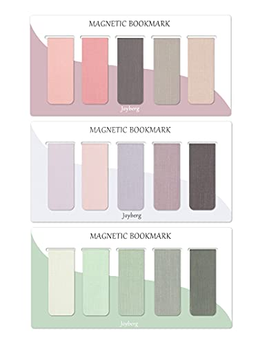 15 Pieces Bookmark, Magnetic Bookmarks for Women, Men, Book Lovers, Page Markers for Students Teachers Reading (Misty, Ocean, Emerald) - color: Misty, Ocean, Emerald, size: 15 Pieces