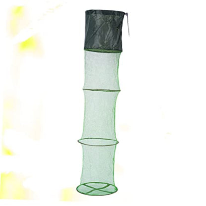 Yardwe Collapsible Fishing Net Lightweight Mesh Tuck Net for Fish Shrimp Use Fishing Tool for Lakes Rivers Sea - size: 150X30X30cm