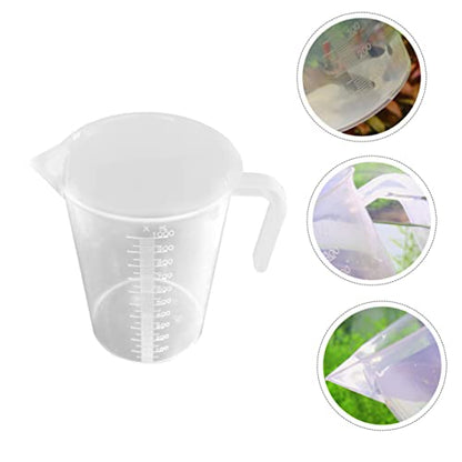 Garneck 2pcs Fish Tank Measuring Cup Thickened Aquarium Water Changing Tool Scale for Feeding and Cleaning Aquariums