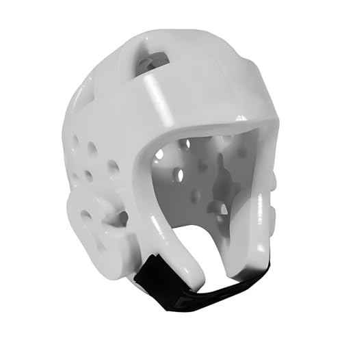 Youth & Adults Taekwondo Karate Headgear MMA Martial Arts Helmet, Soft Head Gear for Martial Art Grappling Muay Thai Kickboxing Taekwondo - color: WHITE, size: X-Large