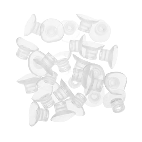 LIOOBO 50pcs Feeder Transparent Aquarium Cups for Fish Tank Feeding and Secure Viewing for Easy Installation - size: 3.00X3.00X1.50CM
