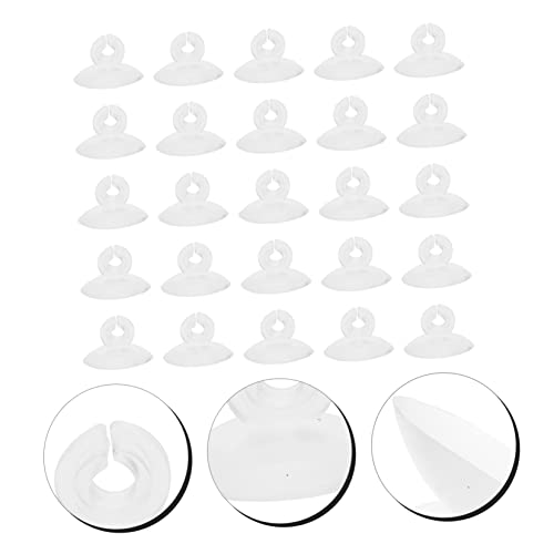 BESPORTBLE 125pcs Aquarium Cup Clips for Airline Tubing Holders for Fish Tank Easy to Install Removable Holders for Tubing and Hose Fixation