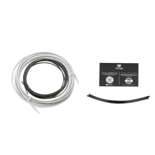 Premium Spare Speed Rope Cables, Jump Rope Replacement Cables Set | 2 x Steel Ropes 2.5mm & 3mm, 2 x Cable Protector | Pro Jump Rope: Fitness, Crossfit, Boxing, MMA | UK Brand