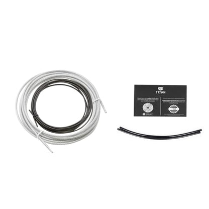 Premium Spare Speed Rope Cables, Jump Rope Replacement Cables Set | 2 x Steel Ropes 2.5mm & 3mm, 2 x Cable Protector | Pro Jump Rope: Fitness, Crossfit, Boxing, MMA | UK Brand
