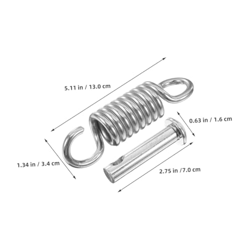 HANABASS 2 Sets Hammock Chair Hanging Kit Heavy Duty Spring Extension Springs with Pin Carabiner Hook Versatile Use for Swings Porches and Balconies