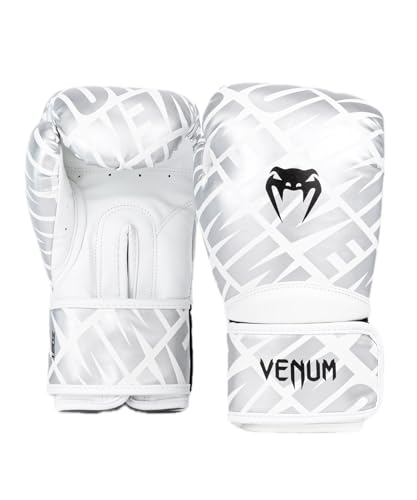 Venum Contender 1.5 Boxing Gloves - color: White/Silver, size: 14-Ounce